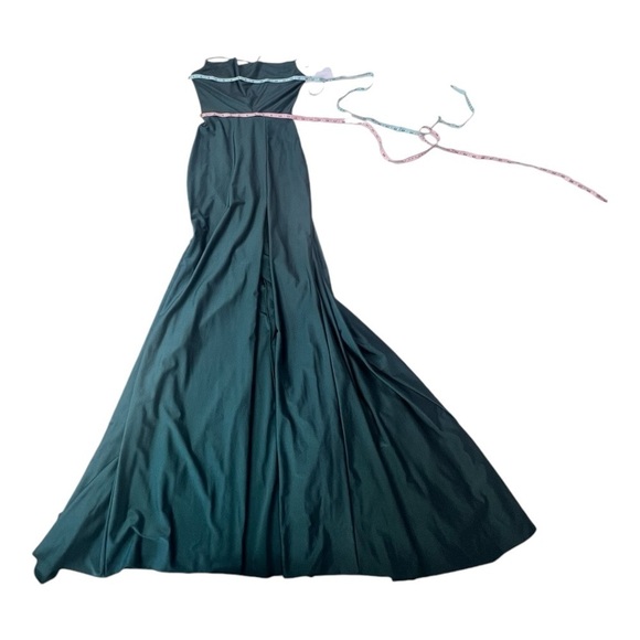 Cynthia & Sahar Evergreen CS105 Full length Luxe Stretch Satin Evening gown XS - Picture 9 of 15